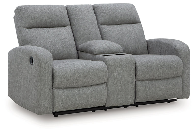 Gauntlet DBL Rec Loveseat con consola