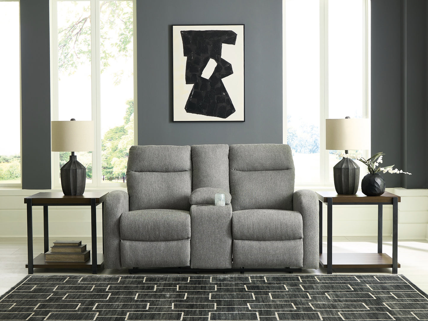 Gauntlet DBL Rec Loveseat con consola