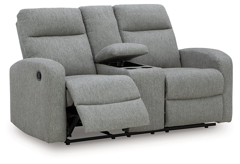 Gauntlet DBL Rec Loveseat con consola