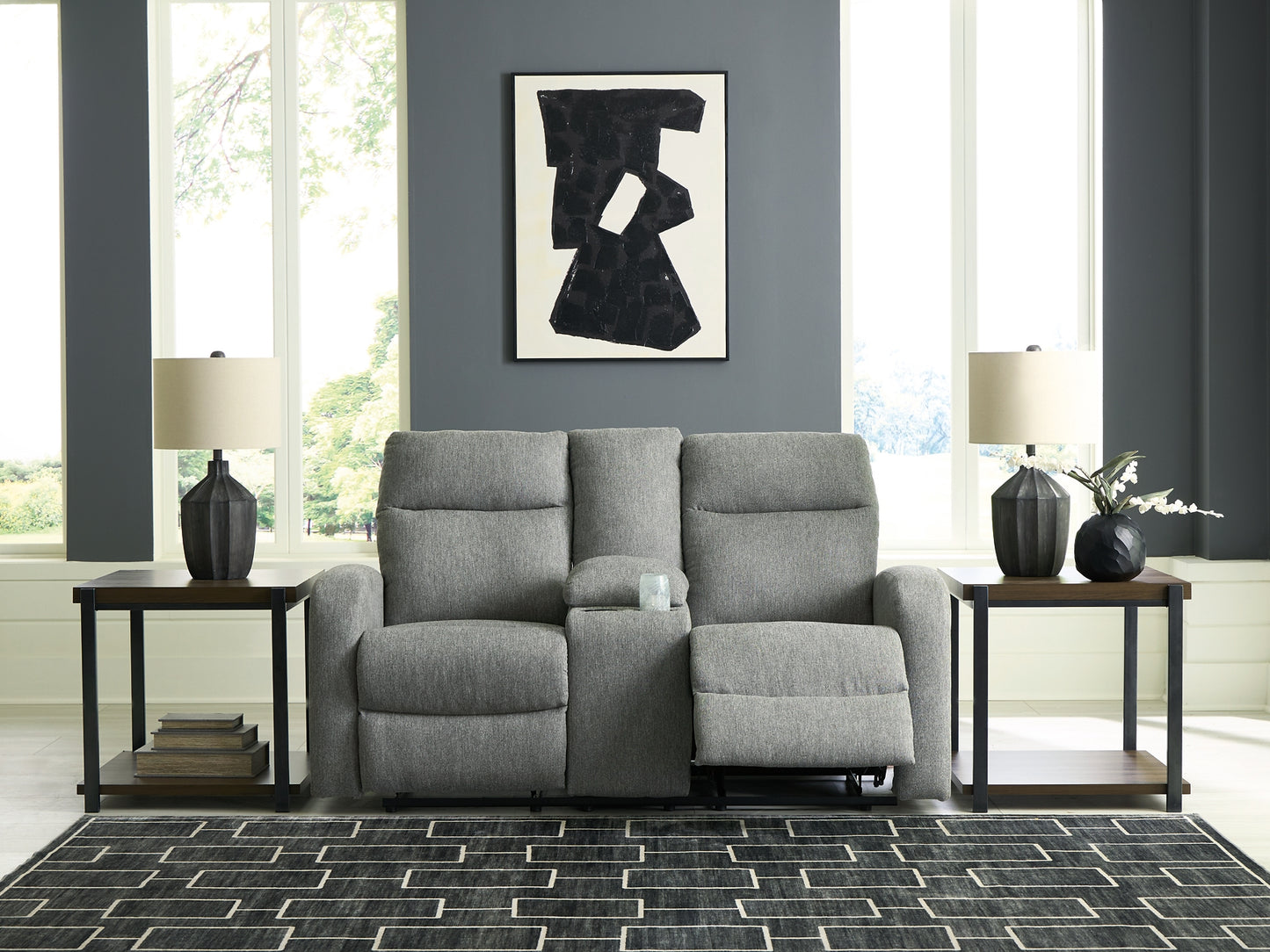 Gauntlet DBL Rec Loveseat con consola
