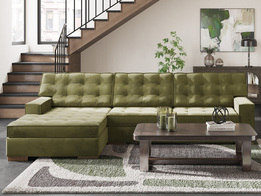 Seccional de dos piezas con chaise longue Caspian-Town