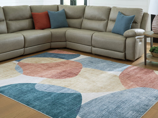 Ashley Express - Alfombra lavable mediana Chanleigh