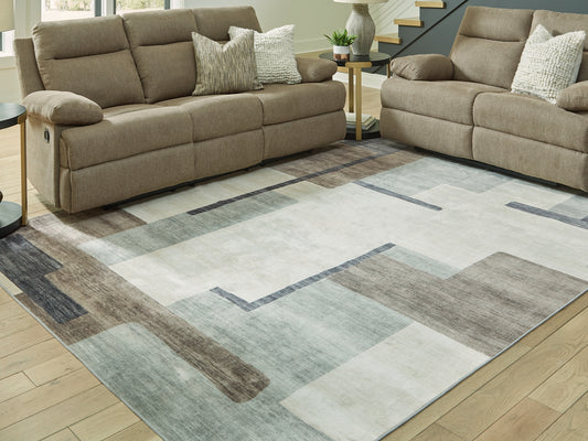 Ashley Express - Alfombra lavable mediana Larkport