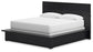 Cama California King con paneles, tocador con espejo y mesita de noche de Londer