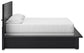 Cama California King con paneles y tocador con espejo de Londer