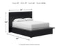 Cama Queen Londer con paneles y tocador con espejo