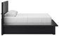 Cama Queen Londer con paneles y tocador con espejo