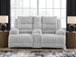 Loveseat eléctrico doble REC de Rhines Falls con consola