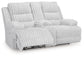 Loveseat eléctrico doble REC de Rhines Falls con consola