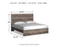 Ashley Express - Cama con paneles Ralinksi