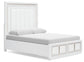 Cama con almacenaje tapizada Chalanna
