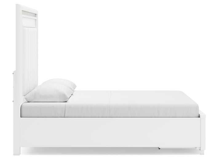 Cama con almacenaje tapizada Chalanna