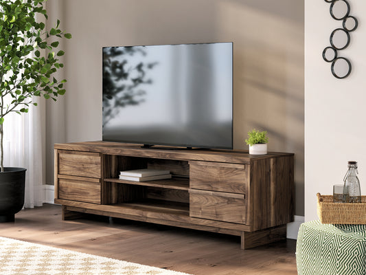 Mueble de TV Zadilyn XL con opción de chimenea