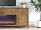 Mueble para TV Sharlance de 81" con chimenea eléctrica