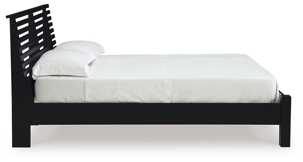 Ashley Express - Cama Danziar con paneles de láminas