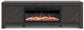 Mueble para TV Cayboni de 71" con chimenea eléctrica
