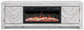 Mueble para TV Cayboni de 71" con chimenea eléctrica