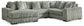 Seccional Lindyn de 4 piezas con chaise longue