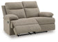 Loveseat reclinable de deslizamiento lateral