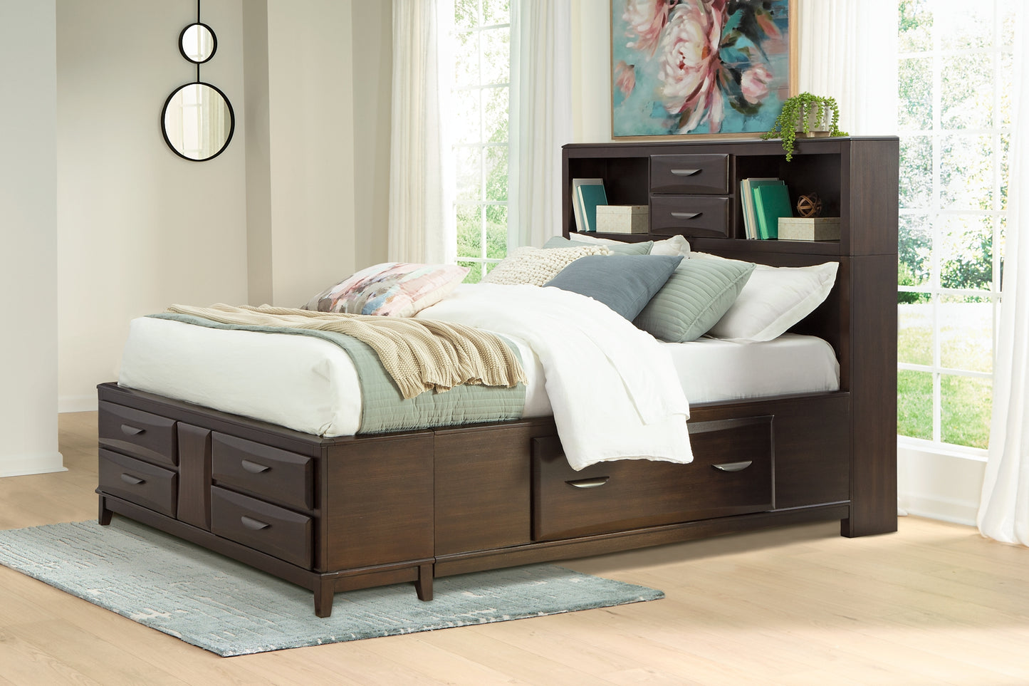 Ashley Express - Cama Vanmore con almacenamiento