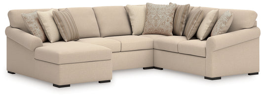Seccional LadyMae de 4 piezas con chaise