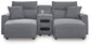 Seccional reclinable eléctrico de 3 piezas ModMax II con chaise longue