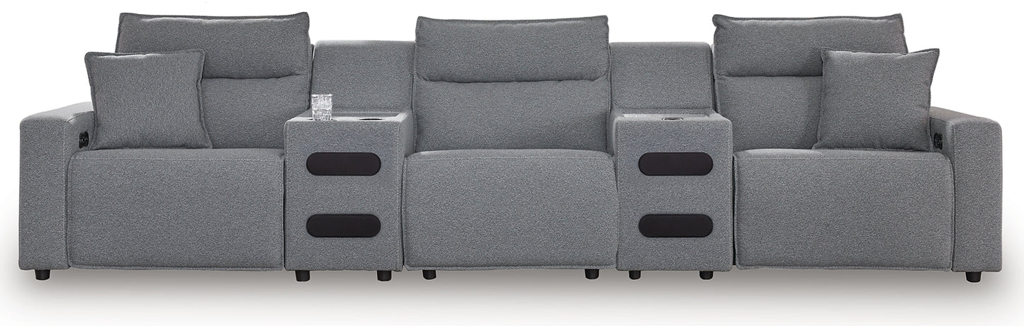 Seccional reclinable eléctrico ModMax II de 5 piezas
