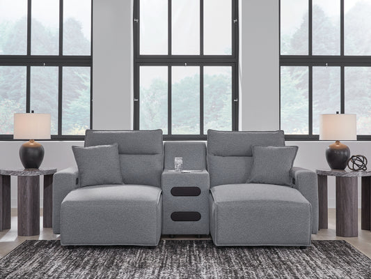 Seccional reclinable eléctrico de 3 piezas ModMax II con chaise longue