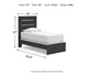 Ashley Express - Cama con paneles Hollivern