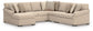 Seccional LadyMae de 5 piezas con chaise