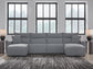 Seccional reclinable eléctrico ModMax II de 4 piezas con chaise longue