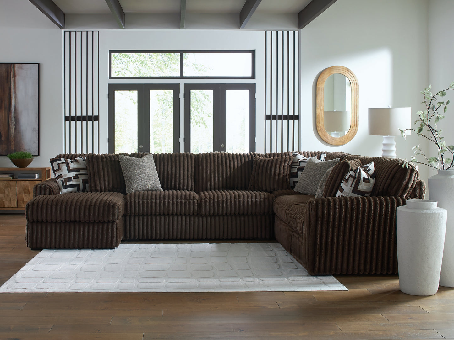 Seccional de 4 piezas con chaise longue Midnight-Madness