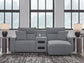Seccional reclinable eléctrico de 3 piezas ModMax II con chaise longue