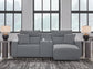 Seccional reclinable eléctrico de 3 piezas ModMax II con chaise longue