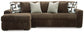 Sofá seccional de dos piezas con chaise longue Midnight-Madness