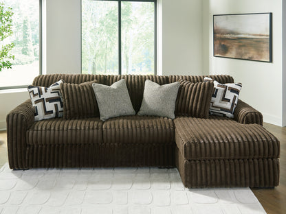 Sofá seccional de dos piezas con chaise longue Midnight-Madness