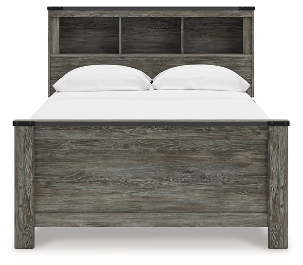 Ashley Express - Cama Frandern con estantes y librería