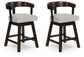 Taburete de bar giratorio Haddigan UPH (2/CN)