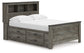 Cama Frandern con librería completa y almacenamiento