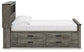 Cama Frandern con librería completa y almacenamiento