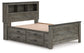 Cama Frandern con librería completa y almacenamiento