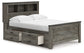 Cama Frandern con librería completa y almacenamiento