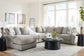 Seccional Aslan Court de 6 piezas con chaise longue