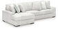 Estupendo sofá seccional de 2 piezas con chaise longue