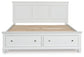 Cama Fortman King con almacenamiento y paneles