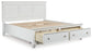 Cama Fortman King con almacenamiento y paneles