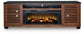 Mueble de TV Kallari de 84" con chimenea eléctrica