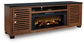 Mueble de TV Kallari de 84" con chimenea eléctrica