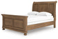 Ashley Express - Cama tipo trineo Feddinger Queen