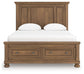 Cama Feddinger Queen con almacenamiento y paneles